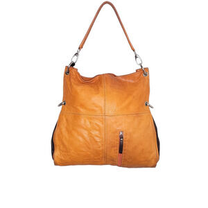 Borse in Pelle Large Tote Bag - Tan/Brown